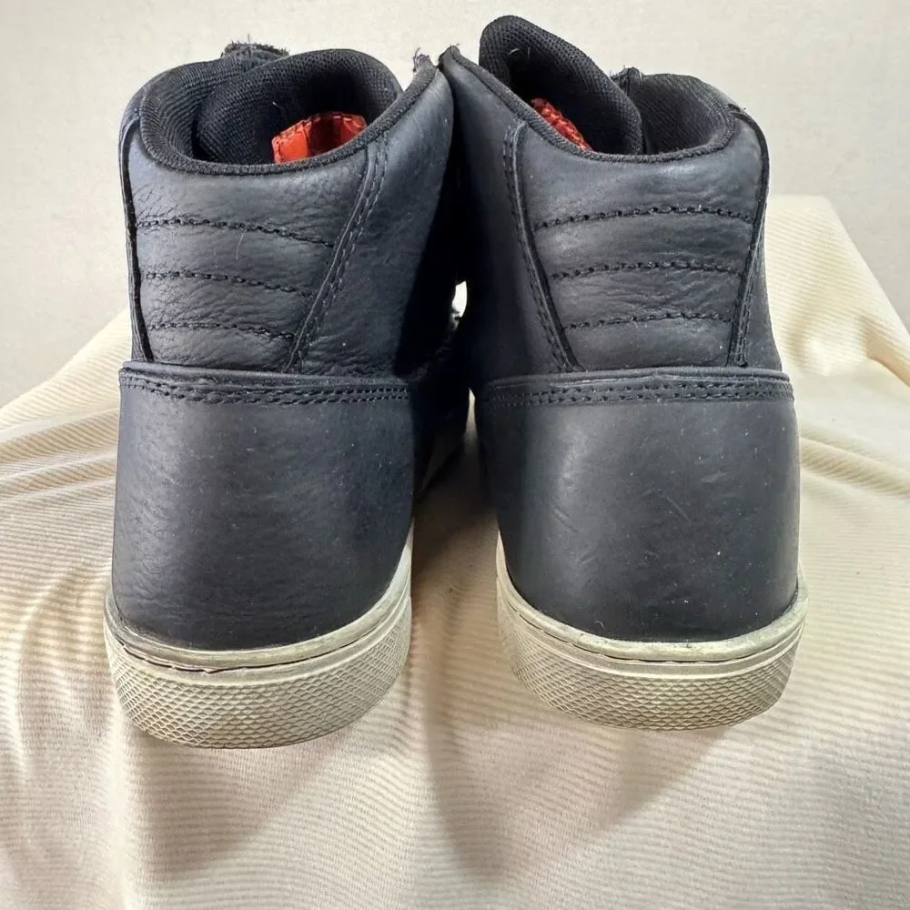 Harley Davidson Mens Midland Waterproof riding shoe sneaker sz 10 black leather